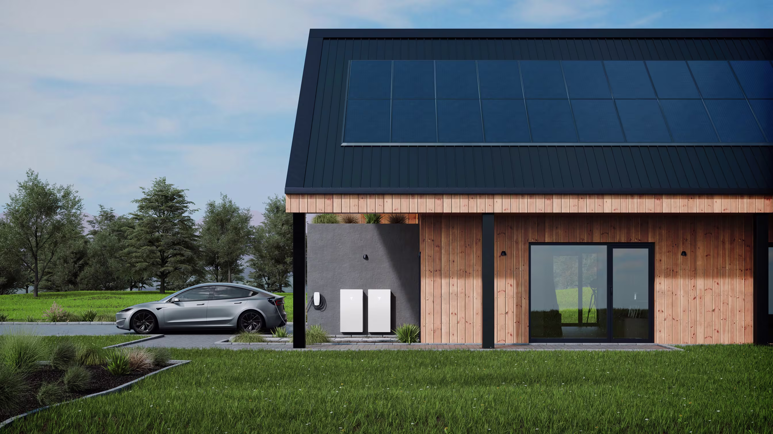 Home using Tesla energy ecosystem, 