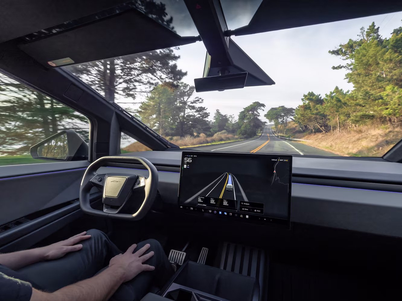 Cybertruck in FSD (Supervised)