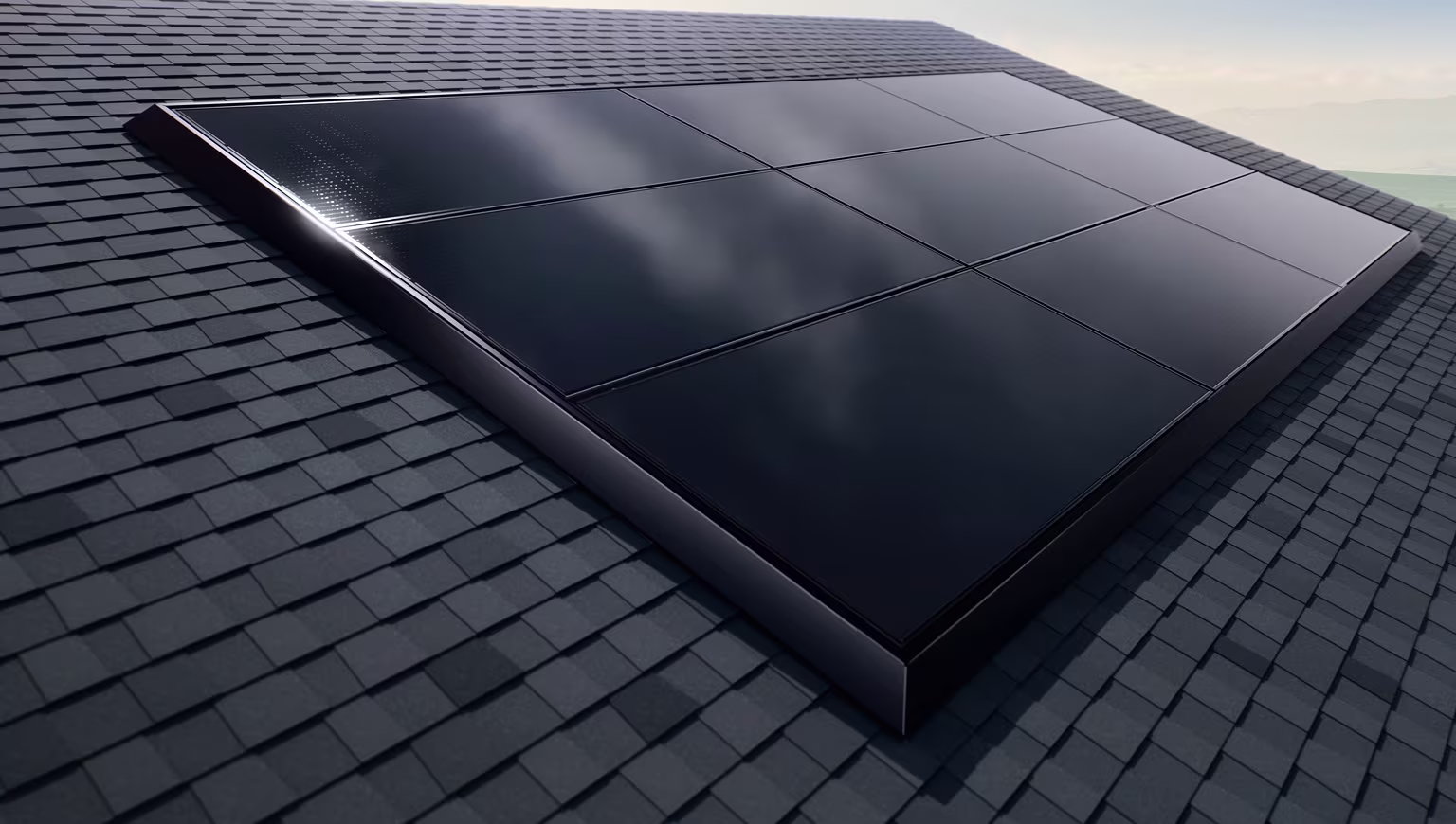 Solar Panels installed on a roof