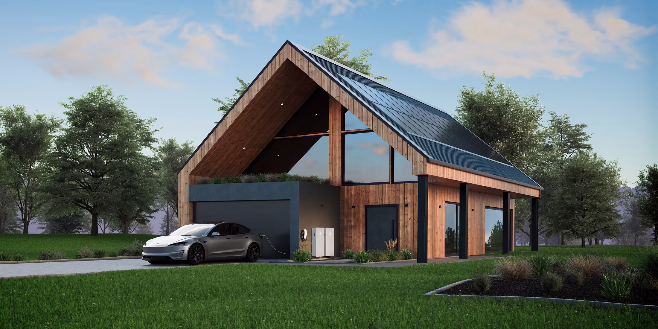 Home using Tesla energy system
