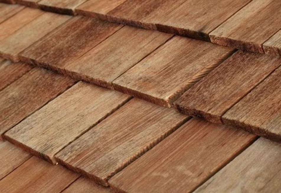 Wood shake roof