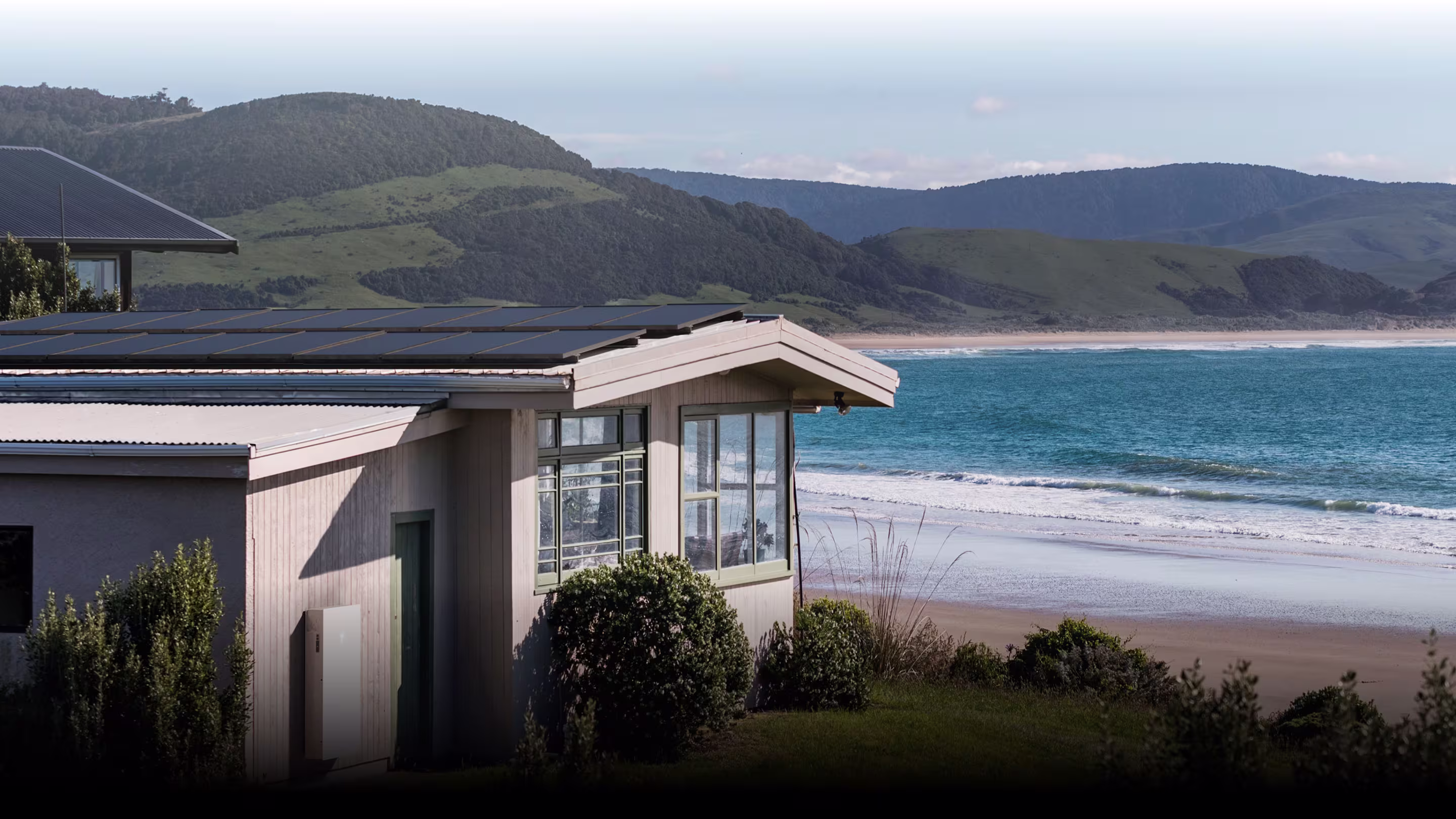 Beachside home with Tesla Energy products