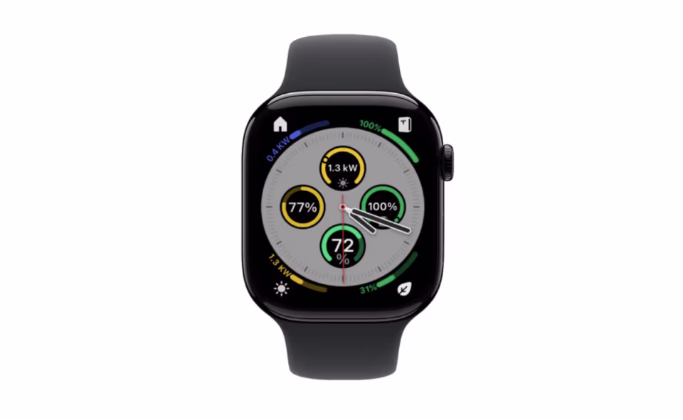 Apple Watch displaying complication setup