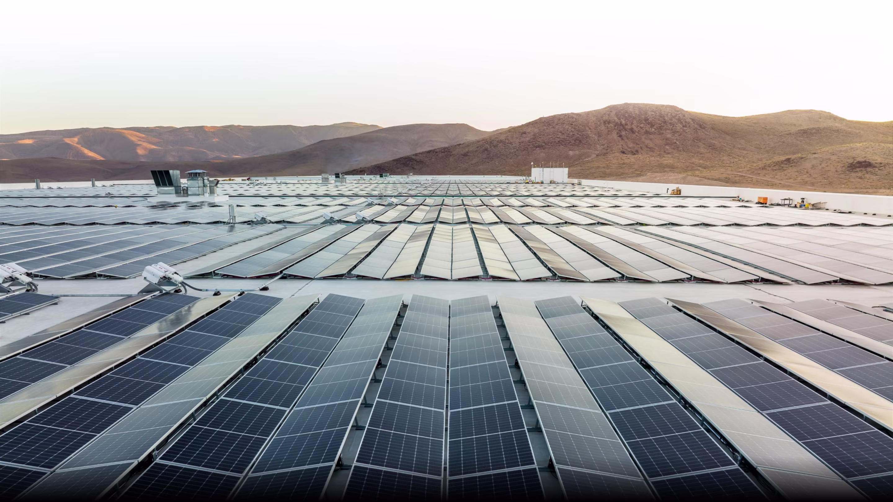 View of Gigafactory Nevada's roof