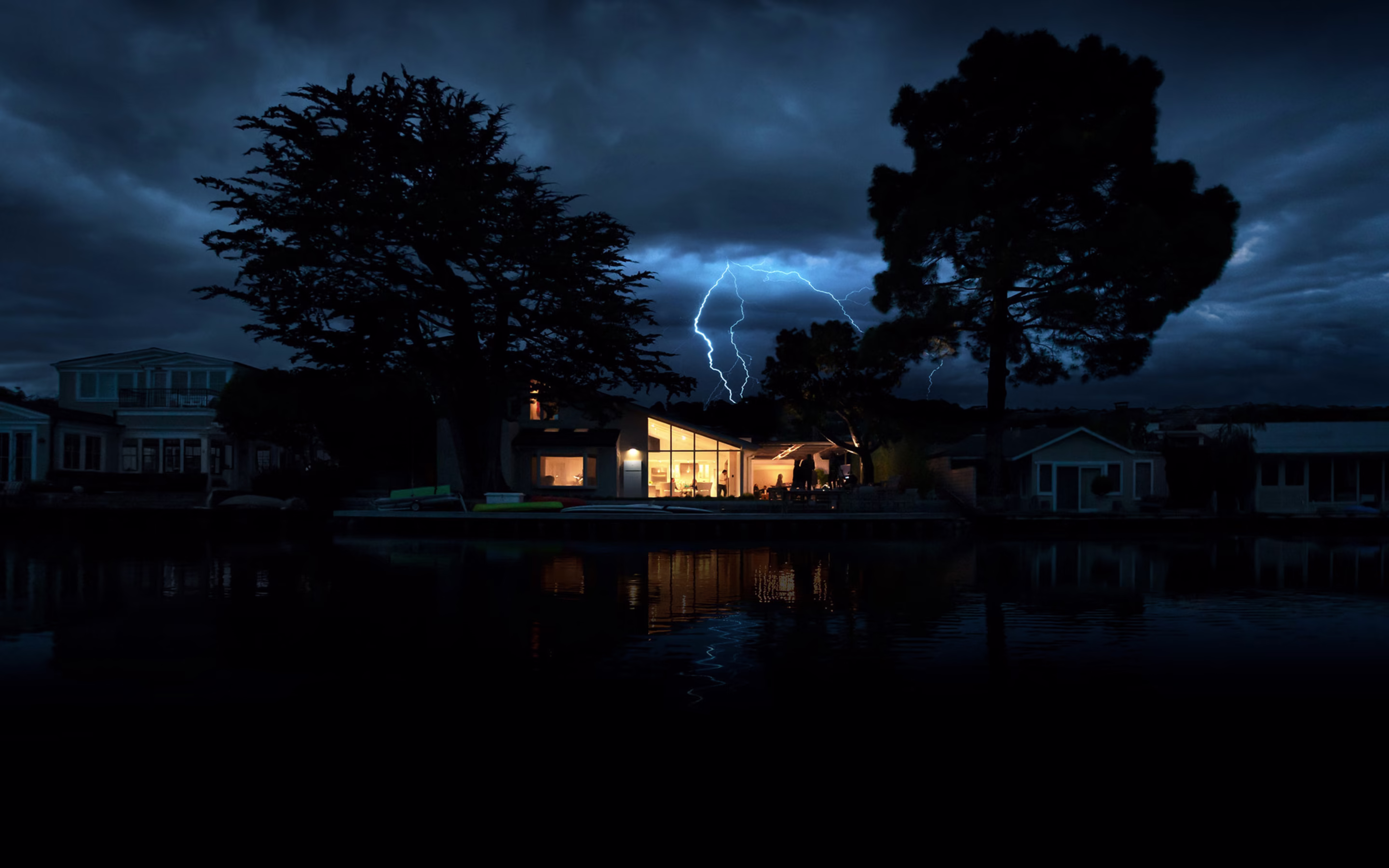Powerwall powering a home in an outage