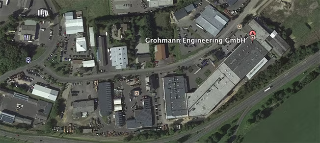 Google satellite view of Tesla Automation GmbH