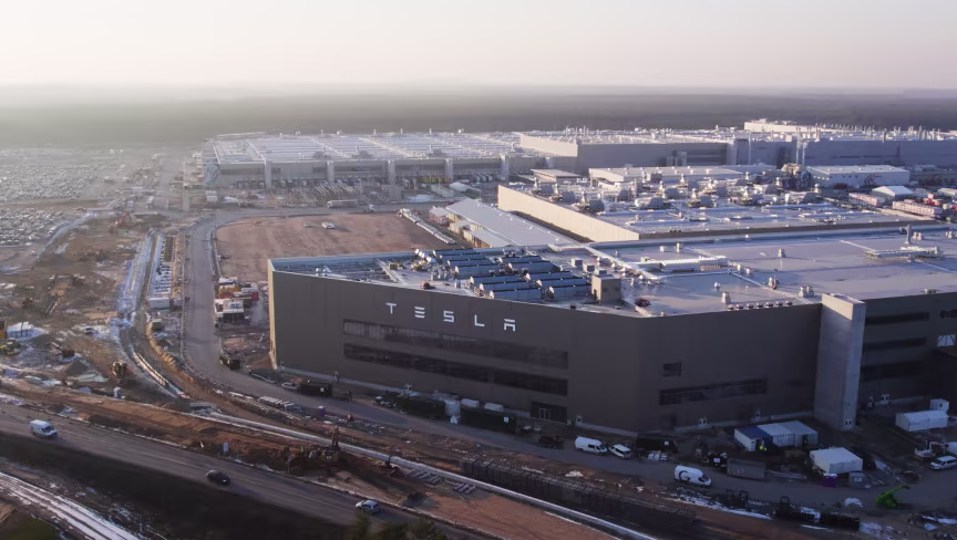 Gigafactory Berlin drone view