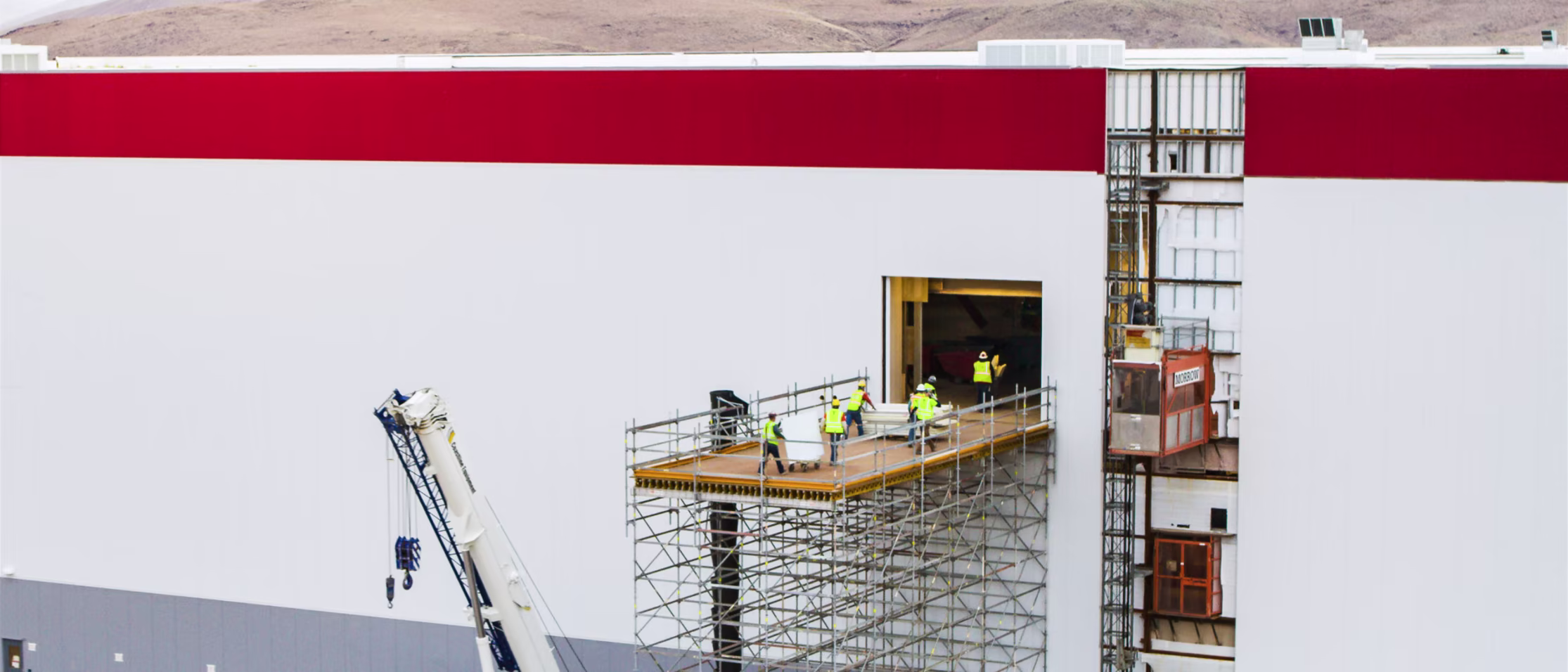 Engineers at Tesla's Gigafactory
